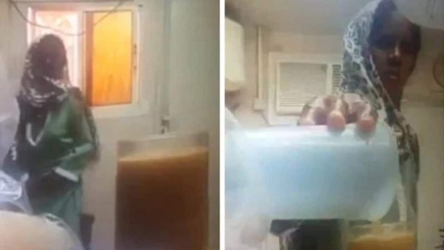 Η απόλυτη αηδία: Κρυφή κάμερα κατέγραψε τι έκανε η οικιακή βοηθός πριν σερβίρει τα αφεντικά της
