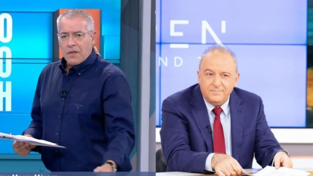 Ο Νίκος Μάνεσης έστειλε αγωνιστικούς χαιρετισμούς στον Δημήτρη Καμπουράκη και του έκλεισε το μάτι για το Σαββατοκύριακο