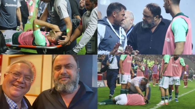 Ολυμπιακός – Παναθηναϊκός: Οριστική η διακοπή του αγώνα –  Απανωτές αναρτήσεις Παναθηναϊκού με υπονοούμενα για τον γιατρό του αγώνα