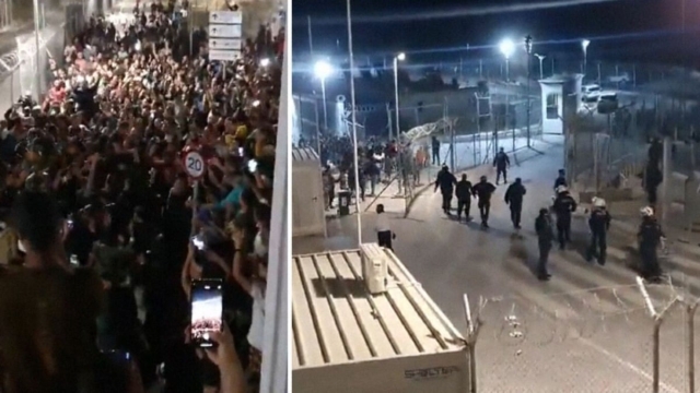 Σκηνές πανικού στη Σάμο: Επεισόδια και 5 συλλήψεις στη δομή μεταναστών – Φώναζαν συνθήματα υπέρ της Παλαιστίνης (video)