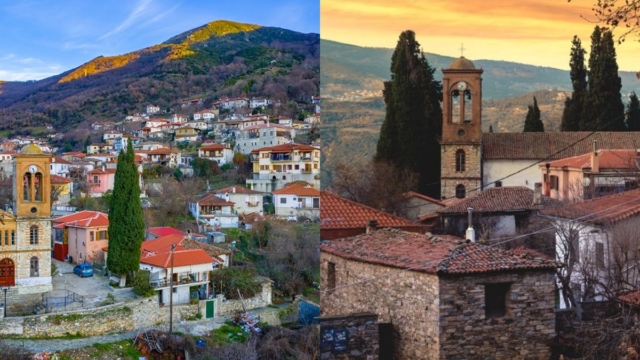 Αμπελάκια: Το γραφικό χωριό της Λάρισας με τα πετρόχτιστα αρχοντικά και τα πλακόστρωτα σοκάκια που θυμίζουν άλλη εποχή (video)