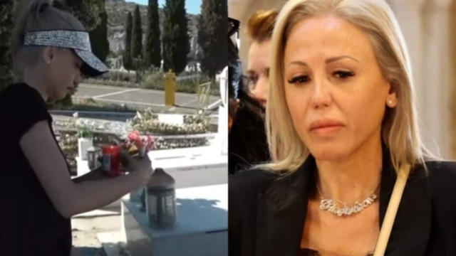 «Κάθε μέρα πάω και κάνω αυτό»: Σούσουρο με την κίνηση της Άννας Φλωρινιώτη πάνω από τον τάφο του πατέρα της