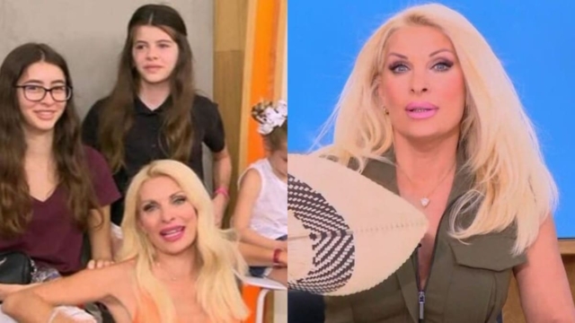 «Μαμά τι είναι αυτό το μια σταλίτσα;» – Στήλη άλατος η Μενεγάκη με την αντίδραση που είχαν οι κόρες της βλέποντας το νυφικό της (video)