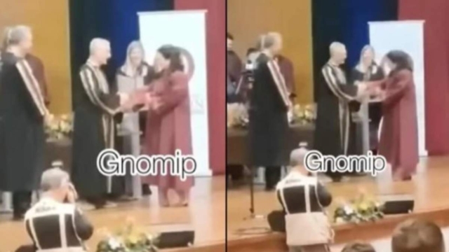 Άπαιχτος μπόμπιρας: Φώναζε «μπράβο μαμά» στην ορκωμοσία της μητέρας του στο πανεπιστήμιο Πατρών και αποθεώθηκε!