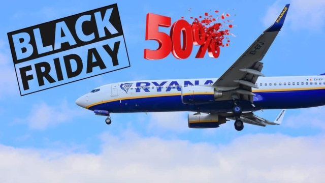 50% κάτω λόγω Black Friday η Ryanair: Εισιτήρια σε μισή τιμή