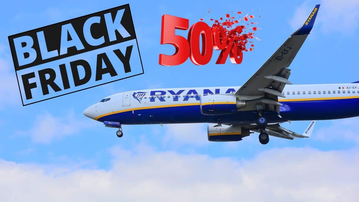 50% κάτω λόγω Black Friday η Ryanair: Εισιτήρια σε μισή τιμή