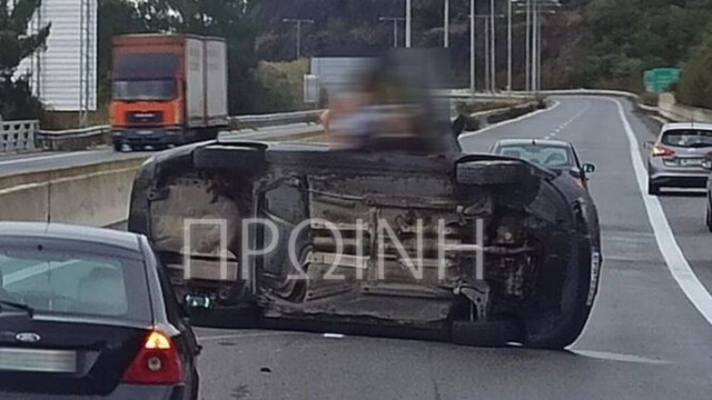 Καβάλα: Τρομακτικό τροχαίο με ανατροπή οχήματος στην Εγνατία Οδό