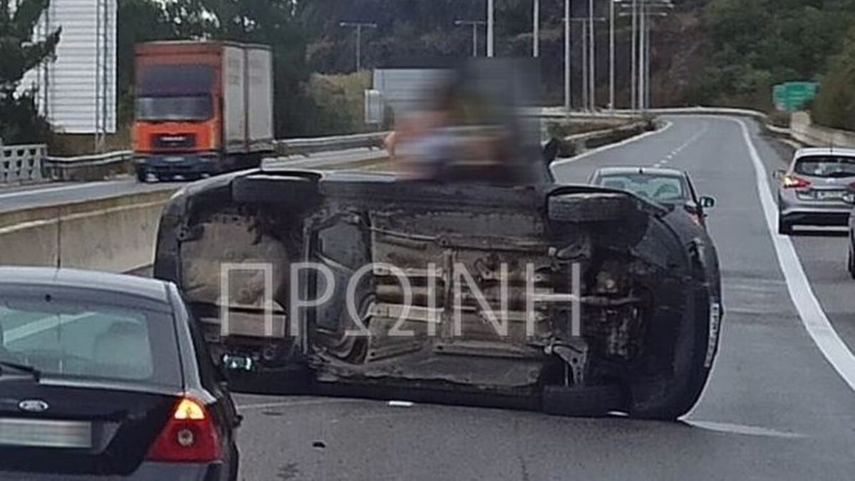 Καβάλα: Τρομακτικό τροχαίο με ανατροπή οχήματος στην Εγνατία Οδό