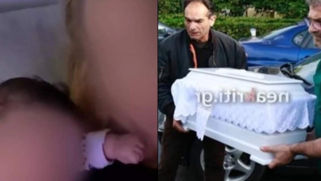 Σκηνές αρχαίας τραγωδίας στο Βόλο: Κηδεύτηκε το 4 μηνών βρέφος σε λευκό φέρετρο με τα δύο αγαπημένα του λούτρινα αρκουδάκια