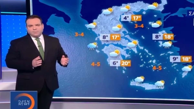 Χειμωνιάτικη «ανεμοδούρα» από τον Κλέαρχο Μαρουσάκη – «Σχεδόν σε ολόκληρη την χώρα το Σάββατο…» (video)