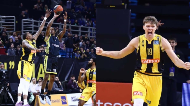 Basket League: Ο Κουζμίνσκας λύτρωσε στην εκπνοή την AEK – Πικρή ήττα για το Μαρούσι παρά την 40άρα του Χιλ (video)