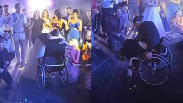 Αστυνομικός χορεύει ζεϊμπέκικο με το αναπηρικό του αμαξίδιο σε γάμο και αποθεώνεται!