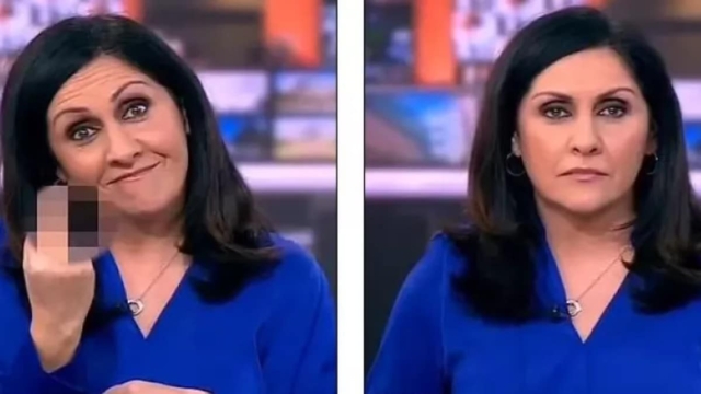 Viral κορυφαία παρουσιάστρια του BBC: Η κάμερα την έπιασε on air να υψώνει το μεσαίο της δάχτυλο – Οι λόγοι που προχώρησε στην κίνηση (video)