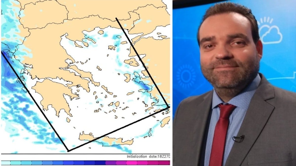 Ανατροπή στις προβλέψεις από τον Κλέαρχο Μαρουσάκη: Το ανεστραμμένο «Π» τα αλλάζει όλα στον καιρό της Πρωτοχρονιάς (Video)