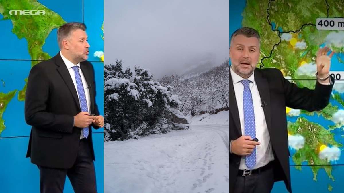 «Γεμίζει με χιόνι η μισή Ελλάδα! Στα λευκά και η Αττική…»: Κρύο και νυφάδες φέρνει ο Γιάννης Καλλιάνος