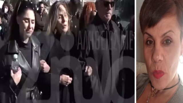 Γυναικοκτονία στη Σαλαμίνα: “Ράγισαν” καρδιές στην κηδεία της 43χρονης που δολοφόνησε ο 71χρονος – Σπάραξε η μητέρα της πάνω στο μνήμα (Video)