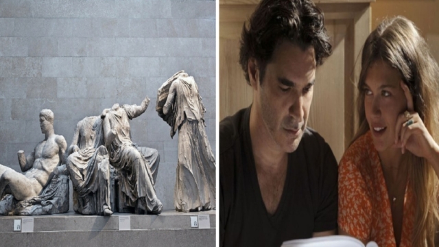 Η «μούσα» του Παπακαλιάτη ποζάρει γ@μν@ για να φέρει στην Ελλάδα τα μάρμαρα! (ΦΩΤΟ)
