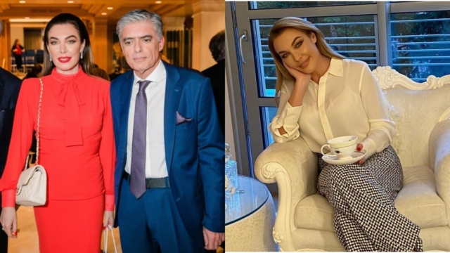 «Υπερπαραγωγή» από Τατιάνα Στεφανίδου και Ευαγγελάτο: Η χριστουγεννιάτικη διακόσμηση και το αριστοκρατικό σαλόνι τους