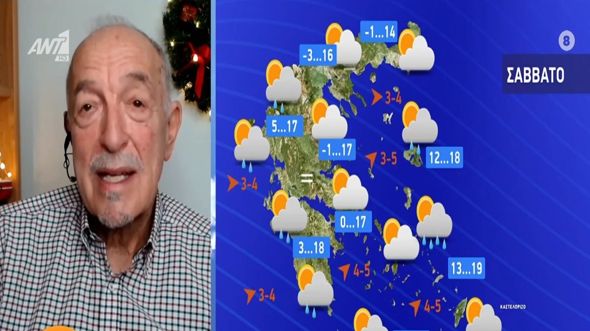 «Μαύρα μαντάτα» για την Πρωτοχρονιά! «Θα σχηματιστεί ένα “Υ” και…» – Αλλάζει ο καιρός λέει ο Τάσος Αρνιακός και μας ανησυχεί (Video)