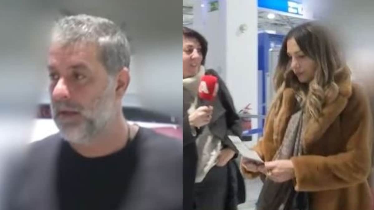 Είδαν κάμερα κι έφυγαν φουριόζοι: Δέσποινα Βανδή & Βασίλης Μπισμπίκης «πέταξαν» κακόκεφοι για Λονδίνο (video)