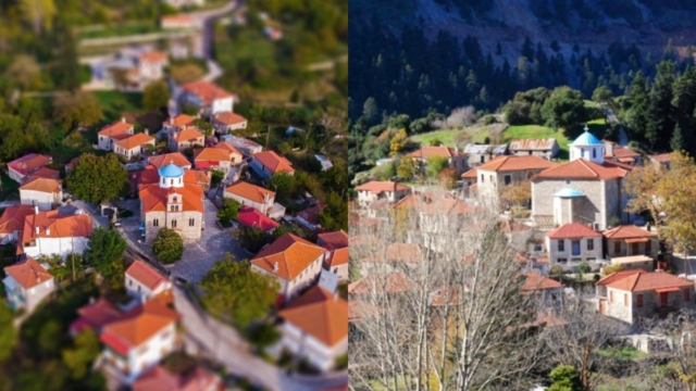 Καταπράσινο τοπίο και διάχυτη ηρεμία: Το χωριό της Ευρυτανίας με το παράξενο όνομα που δεν επιτρέπονται τα αυτοκίνητα