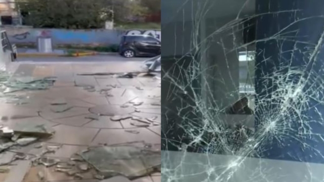 Μπουρίνι στην Αττική: Κεραυνός χτύπησε υποσταθμό του ΔΕΔΔΗΕ στο Ψυχικό – Έσπασαν τζάμια γραφείου (video)