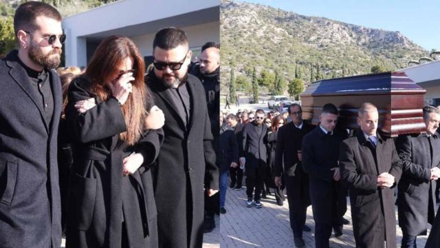 Κηδεία Χάρη Κωστόπουλου: Σε κλίμα οδύνης το τελευταίο αντίο –  «Ράγισε» καρδιές ο επικήδειος του γιου του