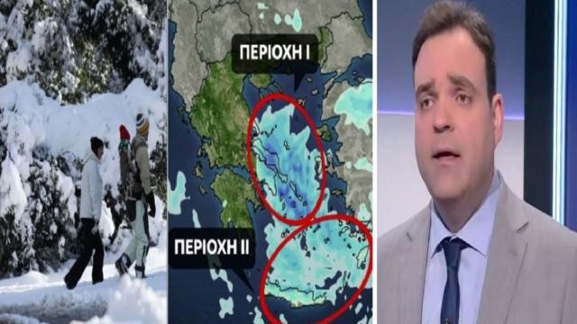 «Χιόνια ακόμη και στο κέντρο της Αττικής!» – “Ντύνει” στα λευκά την χώρα ο Κλέαρχος Μαρουσάκης (Video)