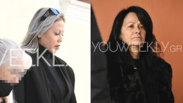 «Βαρύ» το κλίμα στο μνημόσυνο του Νίκου Φλωρινιώτη: Με το βλέμμα στο κενό η μητέρα του, Μάχη – Καταρρακωμένες Αννούλα και Γωγουλίνι (photos)