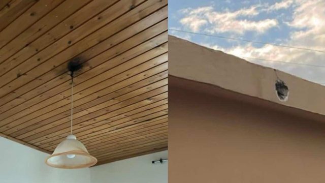 Θρίλερ στα Χανιά – Κεραυνός έπεσε πάνω σε σπίτι και το… τρύπησε! (photos)