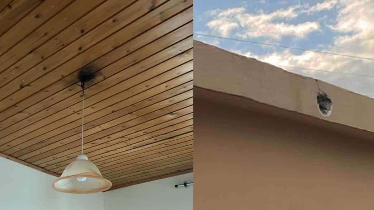 Θρίλερ στα Χανιά – Κεραυνός έπεσε πάνω σε σπίτι και το… τρύπησε! (photos)