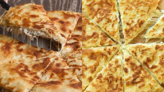 Κρεμώδης τυρόπιτα με μυζήθρα και 3 ακόμα υλικά έτοιμη στο πι και φι