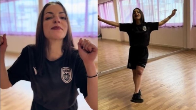 «Για την ΠΑΟΚάρα μας» – Viral ξανά με ζεϊμπέκικο η κοπέλα που χόρεψε έξω από τη ΓΑΔΑ για να πει «ευχαριστώ» στην ΕΛΑΣ (video)