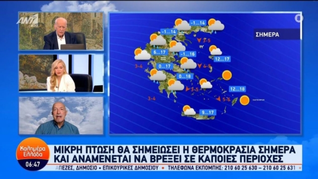 Αλλάζει το σκηνικό ο Τάσος Αρνιακός: «Μετά το ανοιξιάτικο σκηνικό έρχεται τριήμερο με βροχές και χιόνια…»