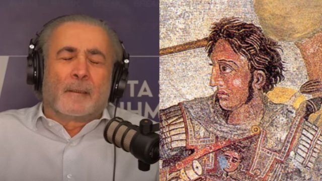 «Έξω από τα δόντια» ο Λαζόπουλος για τον γκέι Μέγα Αλέξανδρο: «Πω πω, τι πάθαμε! Μα επιτρέπεται να ξεκινάει την εκστρατεία κατά των Περσών με γλωσσόφιλα στον Ηφαιστίωνα;» (video)