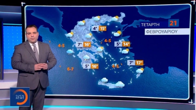 Χωρίζει στα δύο την χώρα ο Κλέαρχος Μαρουσάκης: «Στη μισή βροχές και καταιγίδες, στην άλλη μισή ο καιρός…»