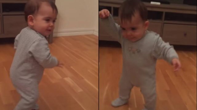 Σωστό μαγκάκι: 10 μηνών μωρό χορεύει ζεϊμπέκικο και «λιώνει» τους πάντες (video)