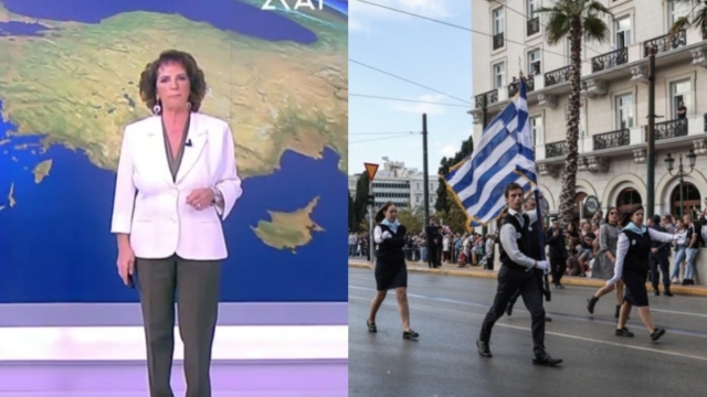 Παρέλαση με «σκωτσέζικο ντους» στον καιρό: Η Χριστίνα Σούζη «ρίχνει» τα φώτα της και προειδοποιεί (video)