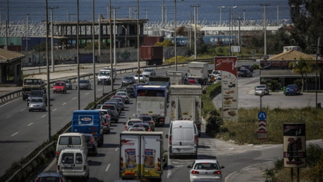 Μποτιλιάρισμα στους δρόμους λόγω έργων στη Λεωφόρο Κηφισού