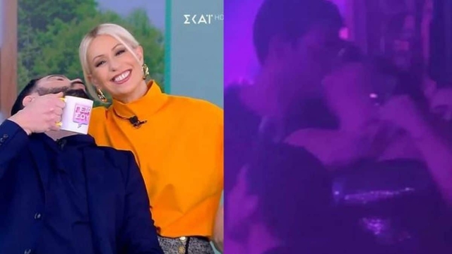 «Χλεύασαν» τα φιλιά Μπάρκα – Τσαγκρίδη στον αέρα του Γειά Σου – Μπακοδήμου και Φίκαρης σε αναπαράσταση της φωτογραφίας τους
