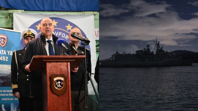 Επιχείρηση στην Ερυθρά Θάλασσα: Στην φρεγάτα «Ύδρα» ο Νίκος Δένδιας ενώ βρίσκεται εν πλω – Η εξέλιξη των «ΑΣΠΙΔΩΝ»