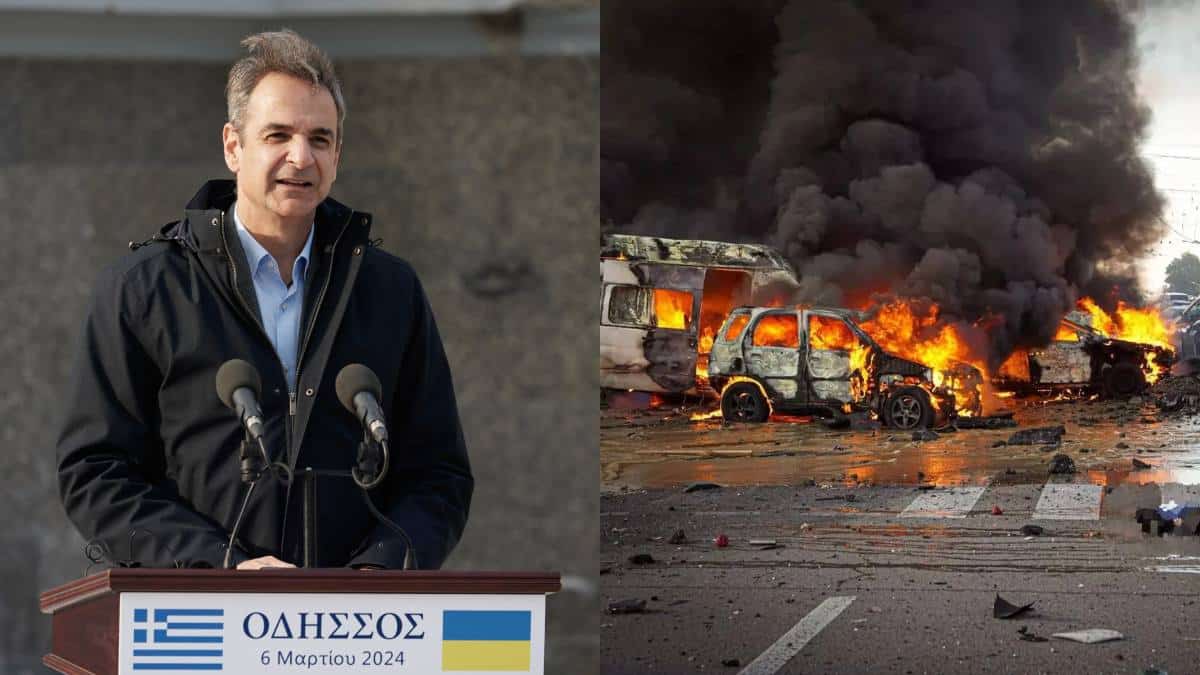 Βίντεο-ντοκουμέντο: Η στιγμή της πυραυλικής επίθεσης κοντά στο κονβόι του Ζελένσκι στην Οδησσό – Το παρασκήνιο της επίσκεψης Μητσοτάκη