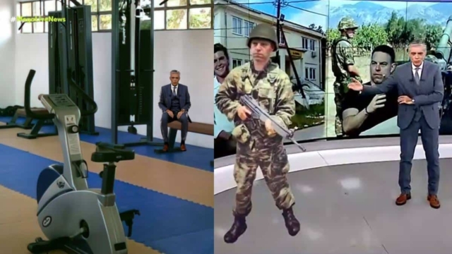 Το έκανε κι αυτό ο Νίκος Ευαγγελάτος: Μπήκε στο γυμναστήριο και στο ΚΨΜ του στρατοπέδου στη Θήβα – Έντυσε στα χακί τον Κασσελάκη (video)