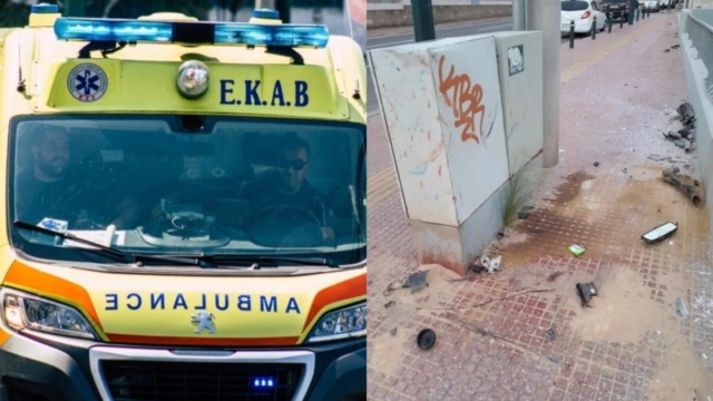 Σοβαρό τροχαίο στον Πειραιά: 22χρονος δίνει μάχη για να κρατηθεί στη ζωή – Το αυτοκίνητο του χτύπησε σε μπάρες και ανετράπη (video)