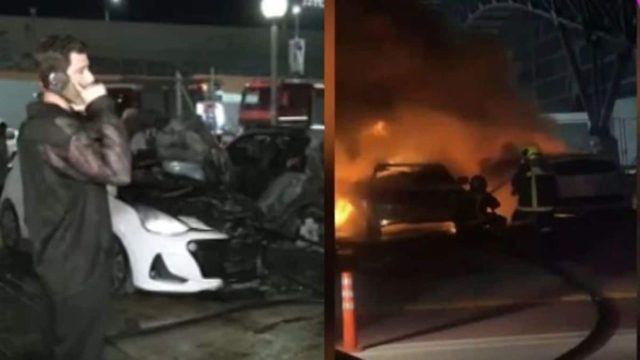 «Υπήρχαν συνεχόμενες εκρήξεις και..»: Δημοσιογράφος του Super Κατερίνα γλίτωσε στο τσακ το αυτοκίνητο της την ώρα που καιγόταν του Αμούτζα