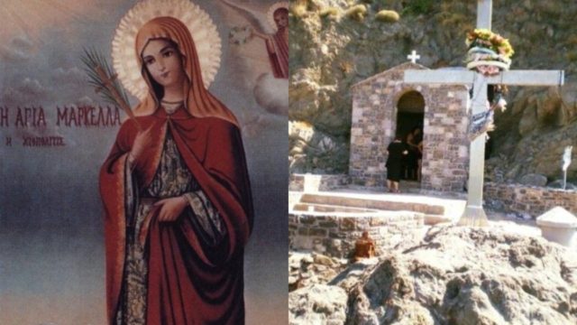 Αγία Μαρκέλλα: Το γραφικό εκκλησάκι της Χίου με τον βράχο που ματώνει κάθε χρόνο στην γιορτή της
