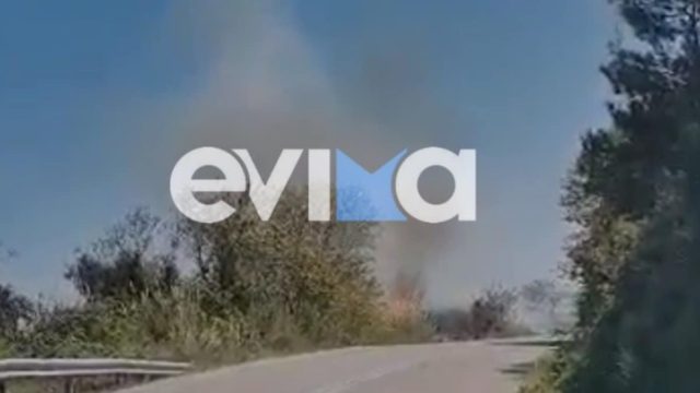 Δύσκολη μέρα για την Εύβοια: Φωτιά ξέσπασε στο νησί μετά τον πρωινό σεισμό (video)