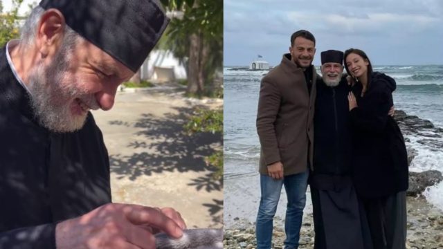 «Ο Θεός σε ευλογεί και είσαι κοντά του»: Η στιγμή που ο πνευματικός του Ντάνου & της Βαμβακούση αντικρίζει πρώτη φορά την κόρη τους (video)