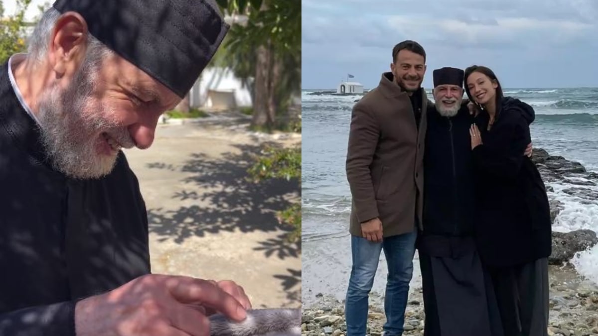 «Ο Θεός σε ευλογεί και είσαι κοντά του»: Η στιγμή που ο πνευματικός του Ντάνου & της Βαμβακούση αντικρίζει πρώτη φορά την κόρη τους (video)