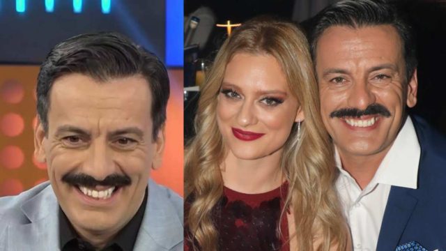 Πανευτυχής ο Θάνος Κιούσης: Σπάνια νυχτερινή έξοδος με την 27χρονη σύζυγό του – Με σατέν κορσέ και κόκκινες γυαλιστερές γόβες στην αγκαλιά του